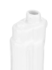 Kleine Design-Vase Gun aus Porzellan, Porzellan, glasiert, Weiß, B 12 x H 17 cm