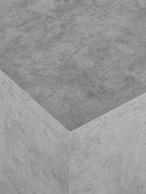Bijzettafel Lesley in betonlook, MDF bekleed met melaminefolie, Grijs, betonlook, mat, B 45 x H 50 cm