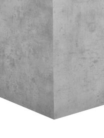 Tavolino quadrato effetto cemento Lesley, Pannello di fibra a media densità (MDF) rivestito con foglio di melamina, Grigio, effetto cemento, Larg. 45 x Alt. 50 cm