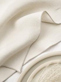 Stoffservietten Kennedy aus Leinen mit Umkettelung, 4 Stück, 100 % gewaschenes Leinen, European Flax zertifiziert, Beige, B 45 x L 45 cm