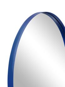 Runder Wandspiegel Ivy, Rahmen: Metall, pulverbeschichtet, Spiegelfläche: Spiegelglas, Rückseite: Mitteldichte Holzfaserpla, Blau, Ø 72 x T 3 cm