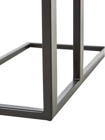 Mesa auxiliar Edge, estilo industrial, Tablero: metal con pintura en polv, Estructura: metal con pintura en polv, Latón, negro, An 43 x Al 52 cm