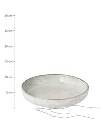 Ręcznie wykonana miska Nordic Sand, 4 szt., Kamionka, Odcienie szarego, odcienie beżowego, Ø 22 x W 5 cm