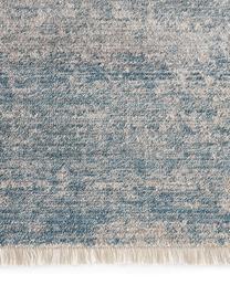 Tapis à poils ras avec franges Mardin, 100 % polyester recyclé

Le matériau est certifié STANDARD 100 OEKO-TEX®, 13.HTR.20785, HOHENSTEIN HTTI, Bleu, beige, larg. 80 x long. 150 cm (taille XS)