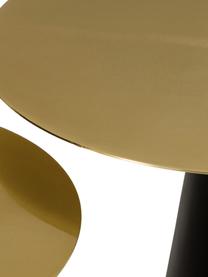 Súprava pomocných stolíkov z kovu Zelda, 2 diely, Odtiene zlatej, čierna, Súprava s rôznymi veľkosťami
