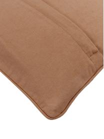 Poszewka na poduszkę z bawełny Blaki, 100% bawełna, Brązowy, kremowobiały, S 45 x D 45 cm