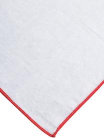 Linnen servetten Danieli in lichtblauw, 2 stuks, 50% linnen, 50% katoen, Lichtblauw, oranje, B 42 x L 42 cm