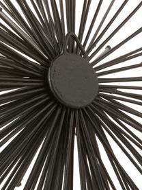 Déco murale oursin Spike, 3 élém., Métal, Noir, Lot de différentes tailles