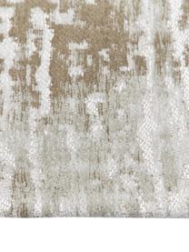 Tappeto in cotone piatto argentato/grigio/beige Louisa, Retro: lattice, Tonalità grigie, argentato, Larg. 80 x Lung. 150 cm (taglia XS)