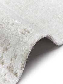 Naplocho tkaný bavlněný koberec Louisa, Šedá, béžová, stříbrná, Š 80 cm, D 150 cm (velikost XS)