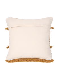Boho povlak na polštář Tulika, 100 % bavlna, Žlutá, režná, Š 45 cm, D 45 cm