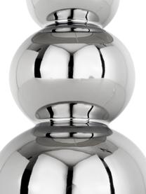 Lampe à poser en céramique Regina, Taupe, chrome, Ø 25 x haut. 49 cm