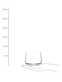 Waterglazen Metropolitan, 4 stuks, Glas, Transparant, Ø 9 x H 7 cm, 360 ml