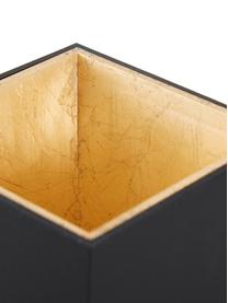 LED plafondspot Marty in zwart-goudkleur met antieke afwerking, Zwart, goudkleurig, B 10 x H 12 cm
