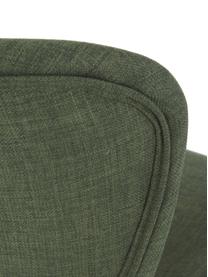 Chaise rembourrée scandinave vert Batilda, 2 pièces, Tissu vert, larg. 47 x prof. 53 cm