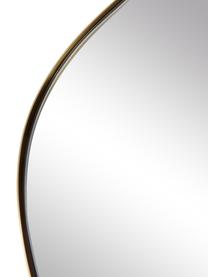 Lustro ścienne z metalową ramą Francis, Odcienie złotego, S 80 x W 85 cm