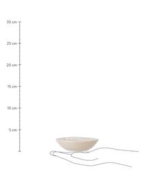 Dip-Schälchen Taupe mit handgefertigter Sprenkelglasur, Steingut, Grau, Ø 10 x H 3 cm