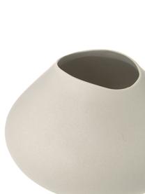 Handgefertigte Vase Latona aus Steingut, Steingut, Weiß, Ø 26 x H 19 cm
