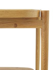 Mesa auxiliar de roble Libby, Estructura: madera de roble maciza pi, Roble, An 49 x Al 50 cm