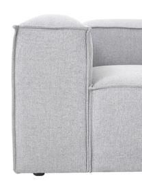 Canapé d'angle modulable Lennon, Tissu gris clair, larg. 327 x prof. 180 cm, méridienne à droite