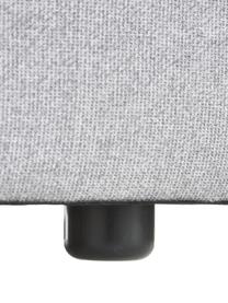 Canapé d'angle modulable Lennon, Tissu gris clair, larg. 327 x prof. 180 cm, méridienne à droite