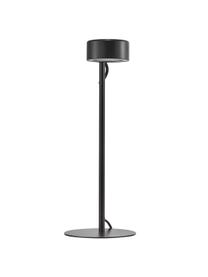 Dimbare LED bureaulamp Clyde, Lampenkap: gecoat metaal, Lampvoet: gecoat metaal, Diffuser: kunststof, Zwart, B 15 x H 41 cm