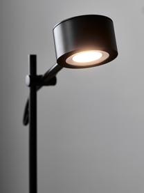 Dimmbare LED-Schreibtischlampe Clyde, Lampenschirm: Metall, beschichtet, Lampenfuß: Metall, beschichtet, Schwarz, B 15 x H 41 cm
