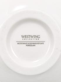Porcelánová mísa na cereálie s akvarelovým dekorem Amaya, 2 ks, Porcelán, Bílá, modrá, Ø 15 cm, V 6 cm