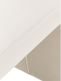 Tabouret en velours Penelope, Velours blanc crème, larg. 61 x haut. 46 cm