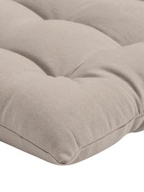Sitzkissen Ava, 2 Stück, Bezug: 100% Baumwolle, Taupe, B 40 x L 40 cm