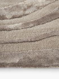 Tappeto a pelo corto con struttura alta-bassa Winola, Taupe, Larg. 80 x Lung. 150 cm (taglia XS)