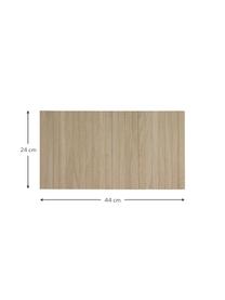 Vassoio per divano in legno di quercia Oak, Legno di quercia, Beige, Lung. 44 x Larg. 24 cm
