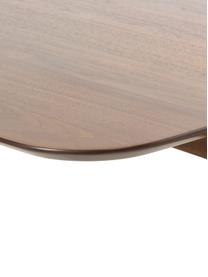Uitschuifbare eettafel Montreux, 180 - 220 x 90 cm, Tafelblad: MDF, walnoothoutfineer, Poten: gebeitst rubberhout, Walnoothoutfineer, B 180 tot 220 x D 90 cm