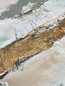 Bemalter Leinwanddruck Hillside, Bild: Digitaldruck mit Ölfarben, Bunt, B 120 x H 90 cm