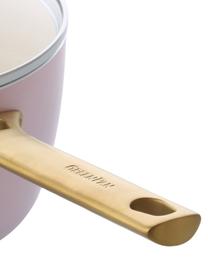 Kochtopf-Set Padova mit Antihaftbeschichtung, 10-tlg., Griffe: Edelstahl, beschichtet mi, Rosa, Goldfarben, Set mit verschiedenen Größen