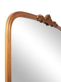 Lustro ścienne z drewnianą ramą Fabricio, Odcienie złotego, S 100 x W 85 cm