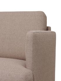 Sofa Fluente (3-Sitzer) mit Metall-Füßen, Bezug: 100% Polyester 35.000 Sch, Gestell: Massives Kiefernholz, FSC, Füße: Metall, pulverbeschichtet, Webstoff Taupe, B 196 x T 85 cm
