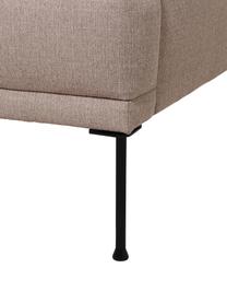 Sofa Fluente (3-Sitzer) mit Metall-Füßen, Bezug: 100% Polyester 35.000 Sch, Gestell: Massives Kiefernholz, FSC, Füße: Metall, pulverbeschichtet, Webstoff Taupe, B 196 x T 85 cm