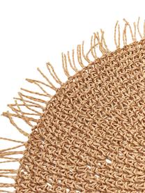 Tovaglietta americana rotonda in fibra di carta Tressine 6 pz, Fibre di carta intrecciate, Beige, Ø 38 cm