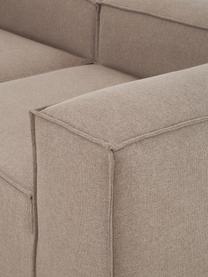 Canapé d'angle modulable tissu brun Lennon, Tissu brun
