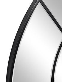 Specchio pendente con cornice in legno nero Nediva, Cornice: pannello di fibra a media, Superficie dello specchio: lastra di vetro, Nero, Larg. 88 x Alt. 165 cm