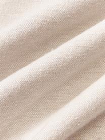 Flanell-Kissenbezug Laia mit Stehsaum, Webart: Flanell Flanell ist ein k, Beige, B 40 x L 80 cm
