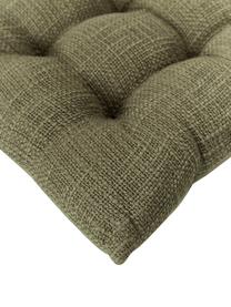 Baumwoll-Sitzkissen Sasha in Grün, Bezug: 100% Baumwolle, Grün, B 40 x L 40 cm