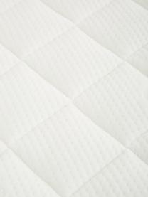 Premium Boxspringbett Dahlia, Füße: Massives Birkenholz, lack, Webstoff Cremeweiß, B 140 x L 200 cm, Härtegrad H2