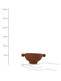 Cuencos infantiles Inka, 2 uds., 100% silicona, Marrón, rosa palo, Ø 11 x Al 6 cm