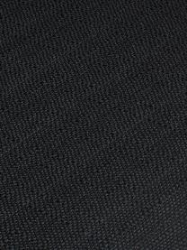 Armstoel Isla, Bekleding: polyester, Poten: gepoedercoat metaal, Geweven stof zwart, zwart, B 58 x D 62 cm
