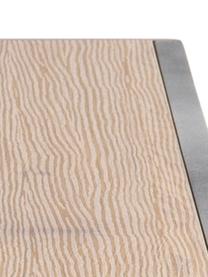 Konsola z drewna i metalu Seaford, Stelaż: metal malowany proszkowo, Drewno dzikiego dębu, S 120 x W 79 cm