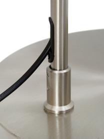 Große Bogenlampe Laurence, Lampenschirm: Baumwollgemisch, Lampenfuß: Metall, gebürstet, Beige, Silberfarben, Ø 40 x H 188 cm