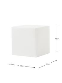 Stmievateľná solárna záhradná LED lampa Cuby, Biela, Š 43 x V 43 cm