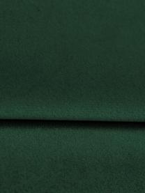 Divano letto 3 posti in velluto verde con contenitore Lea, Rivestimento: velluto di poliestere Il , Piedini: metallo verniciato a polv, Velluto verde bottiglia, ottonato, Larg. 215 x Alt. 94 cm